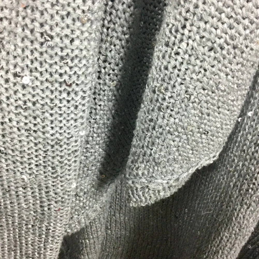 Alice & Olivia Metallic Drape Cardigan